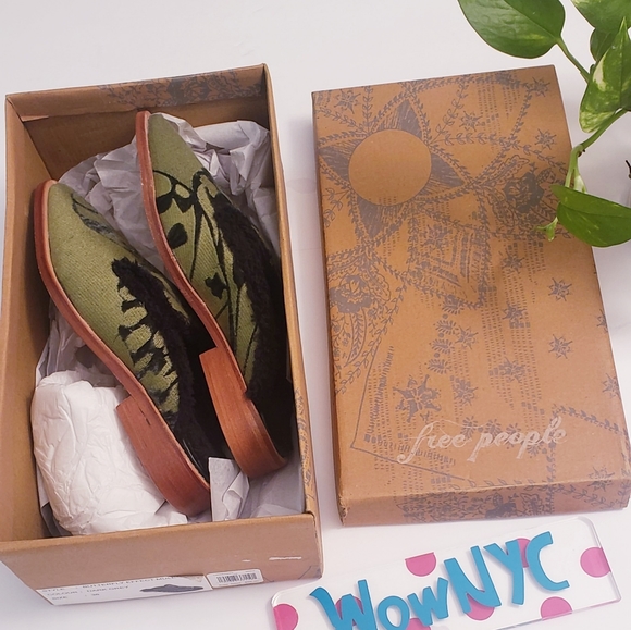 FREE PEOPLE New FP Cozy Winter Faux Fur Mules Flat - Picture 3 of 12